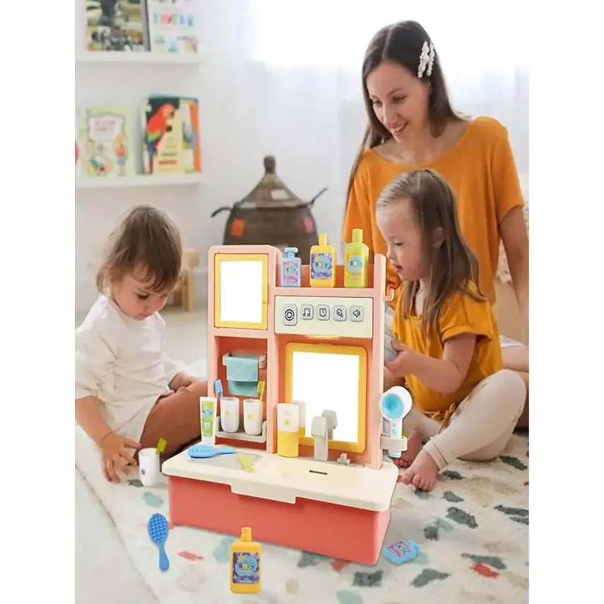 Eğitici Modern Banyo Lavabo Sesli Ve Müzikli Mavi - 2