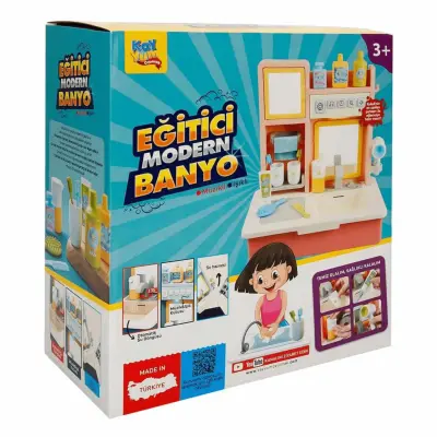 Eğitici Modern Banyo Lavabo Sesli Ve Müzikli Pembe - 2