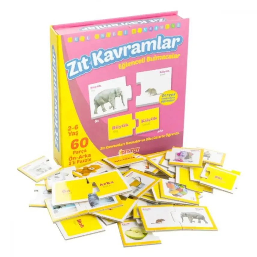 Eğlenceli Zıt Kavramlar Puzzle Gerçek Resim - 2