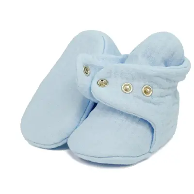 Ella Bonna Erkek Bebek Patik Müslin Mavi - 3