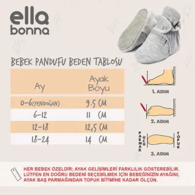 Ella Bonna Kız Patik Pamuk Organik Cotton Pembe - 6