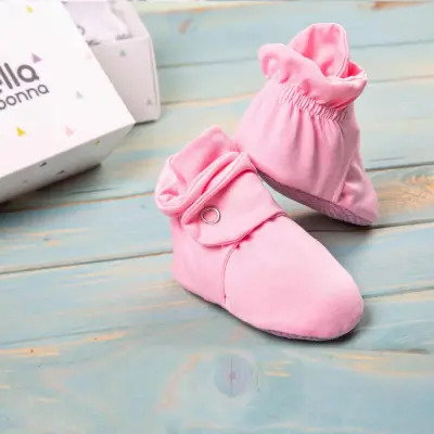 Ella Bonna Kız Patik Pamuk Organik Cotton Pembe - 8