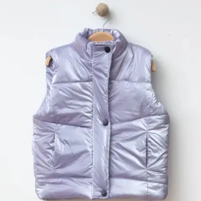 Ella Bonna Şişme Yelek Lila - 1