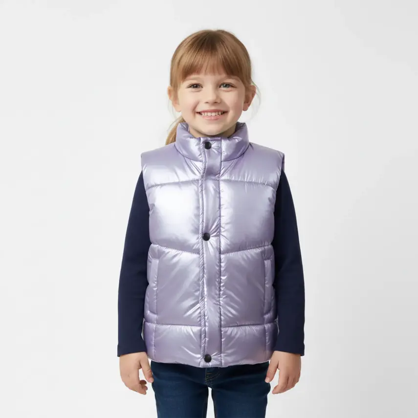 Ella Bonna Şişme Yelek Lila - 6