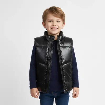 Ella Bonna Şişme Yelek Siyah - 2