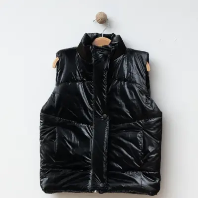 Ella Bonna Şişme Yelek Siyah - 6