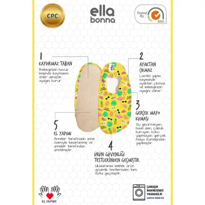 Ella Bonna Unisex Deniz Patiği Kaydırmaz Taban Deniz Yıldızı - 10