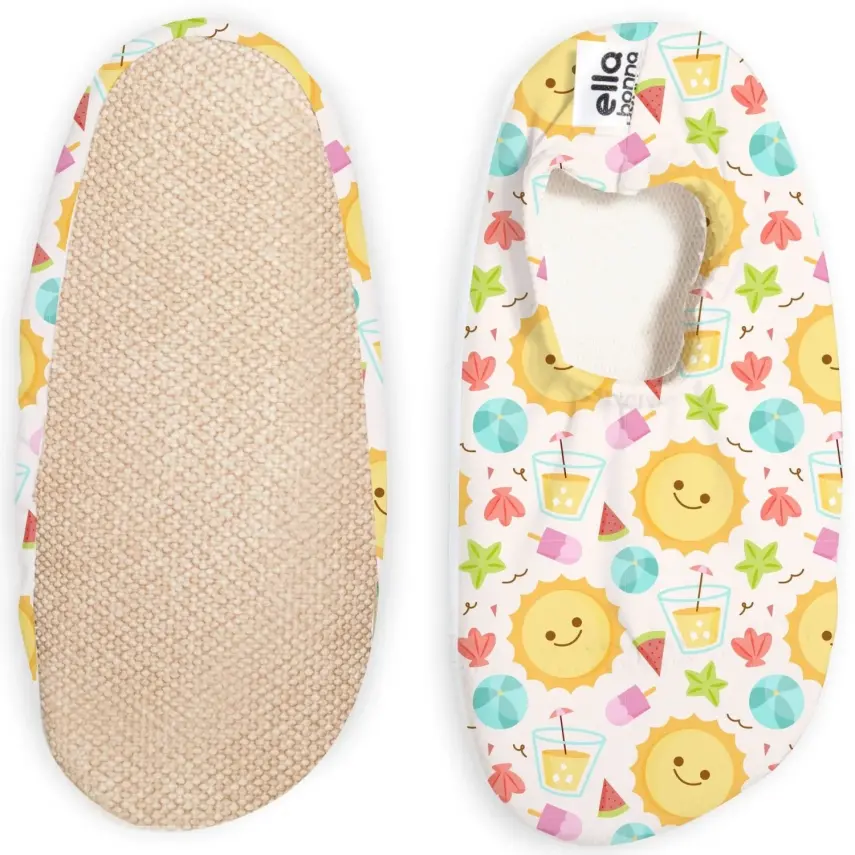 Ella Bonna Unisex Deniz Patiği Kaydırmaz Taban Güneş Desenli - 4