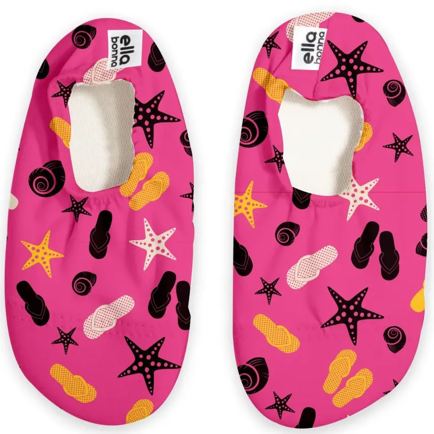 Ella Bonna Unisex Deniz Patiği Kaydırmaz Taban Terlik Desenli - 1