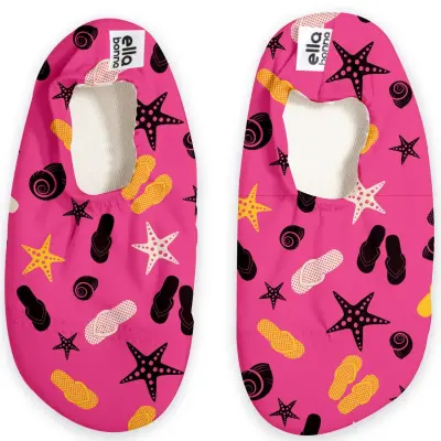 Ella Bonna Unisex Deniz Patiği Kaydırmaz Taban Terlik Desenli - 5