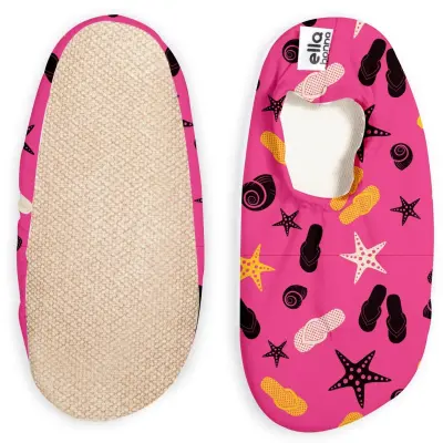 Ella Bonna Unisex Deniz Patiği Kaydırmaz Taban Terlik Desenli - 10