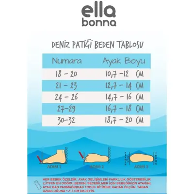 Ella Bonna Unisex Deniz Patiği Kaydırmaz Taban Turuncu - 4