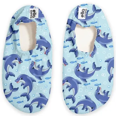 Ella Bonna Unisex Deniz Patiği Kaydırmaz Taban Yunus Balığı - 6