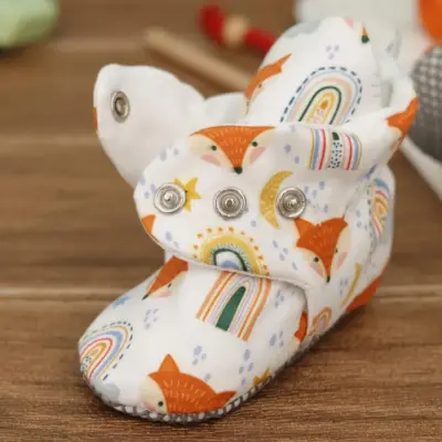 Ella Bonna Unisex Ev Botu Kaydırmaz Taban Tilki Ve Gökkuşağı - 2