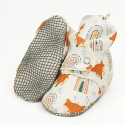 Ella Bonna Unisex Ev Botu Kaydırmaz Taban Tilki Ve Gökkuşağı 