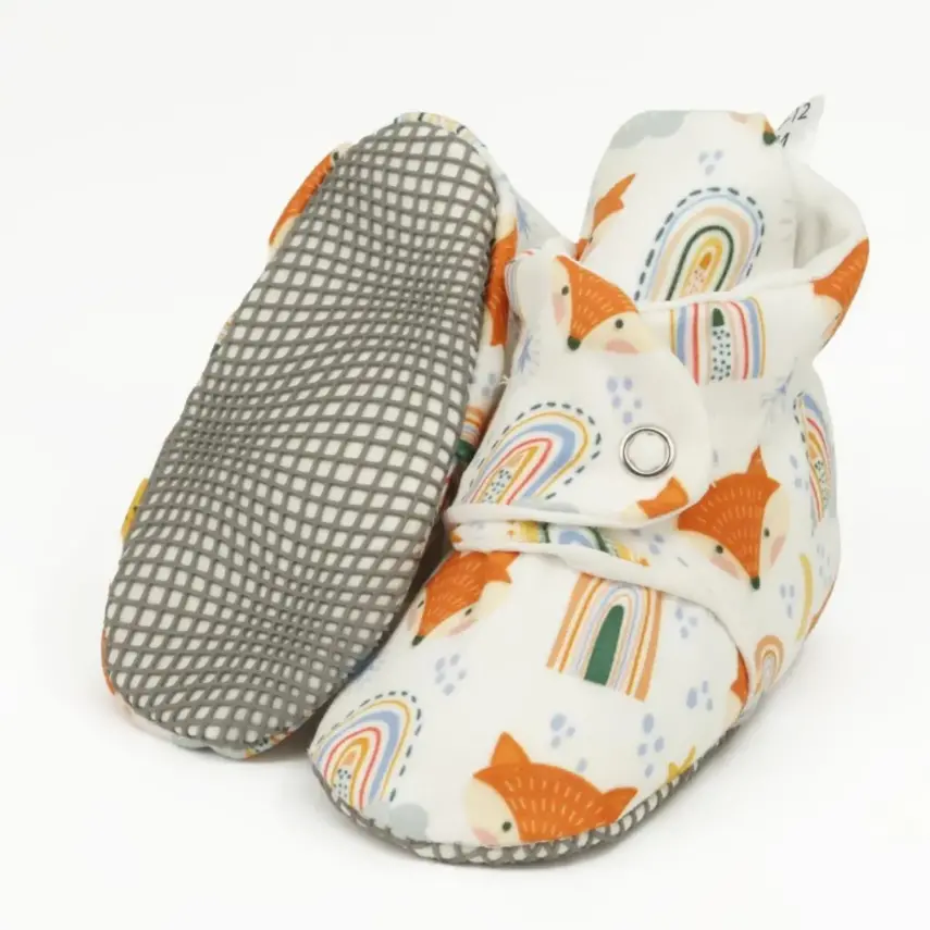 Ella Bonna Unisex Ev Botu Kaydırmaz Taban Tilki Ve Gökkuşağı - 1