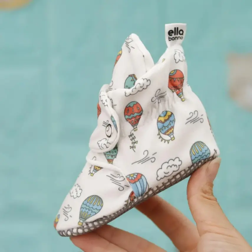 Ella Bonna Unisex Ev Botu Organik Pamuk Kaydırmaz Taban Kapadokya - 4