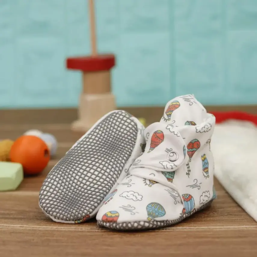 Ella Bonna Unisex Ev Botu Organik Pamuk Kaydırmaz Taban Kapadokya - 5