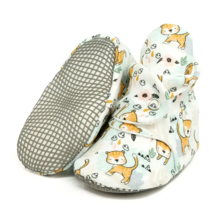 Ella Bonna Unisex Ev Botu Organik Pamuk Kaydırmaz Taban Kedi - 1