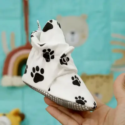 Ella Bonna Unisex Ev Botu Organik Pamuk Kaydırmaz Taban Köpek Patisi - 5