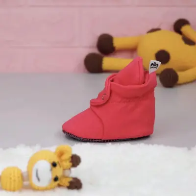 Ella Bonna Unisex Ev Botu Organik Pamuk Kaydırmaz Taban Nar Çiçeği - 8