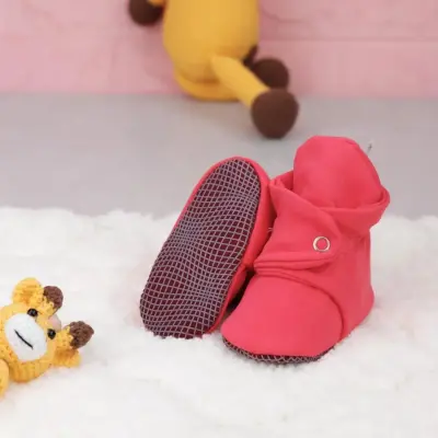 Ella Bonna Unisex Ev Botu Organik Pamuk Kaydırmaz Taban Nar Çiçeği - 13