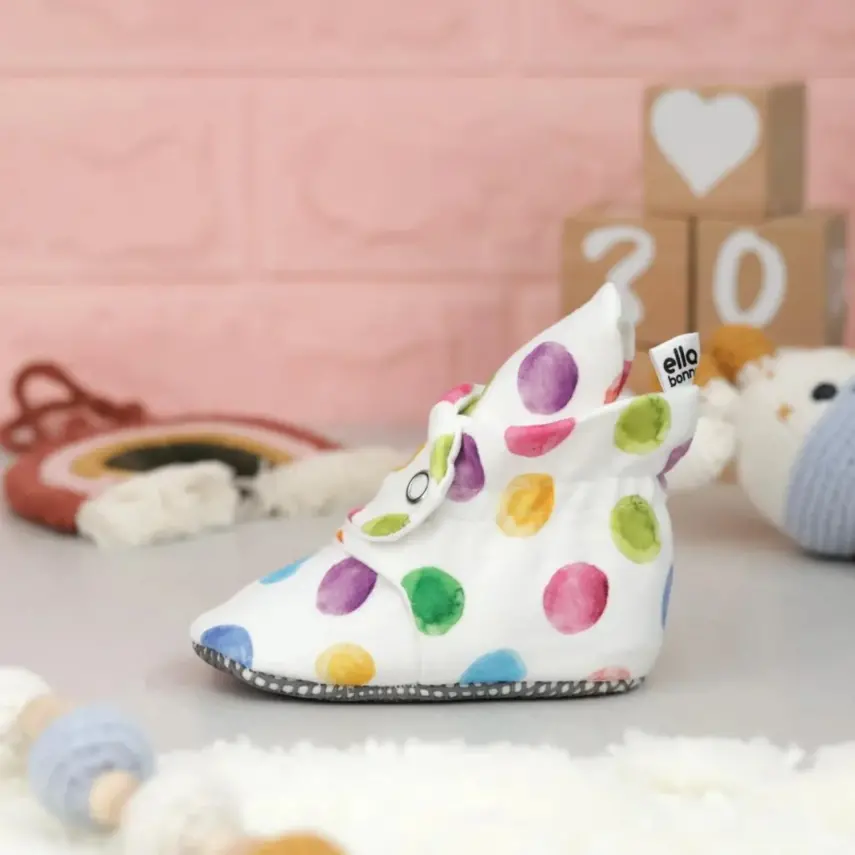 Ella Bonna Unisex Ev Botu Organik Pamuk Kaydırmaz Taban Noktalar - 6