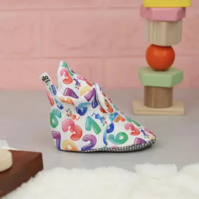 Ella Bonna Unisex Ev Botu Organik Pamuk Kaydırmaz Taban Numara - 6