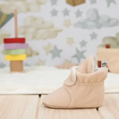 Ella Bonna Unisex Ev Terliği Polar Kaydırmaz Taban Bej - 7