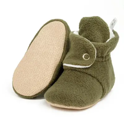 Ella Bonna Unisex Ev Terliği Polar Kaydırmaz Taban Haki - 7