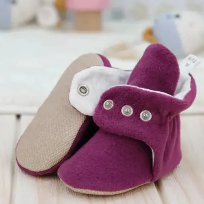 Ella Bonna Unisex Ev Terliği Polar Kaydırmaz Taban Mor - 21