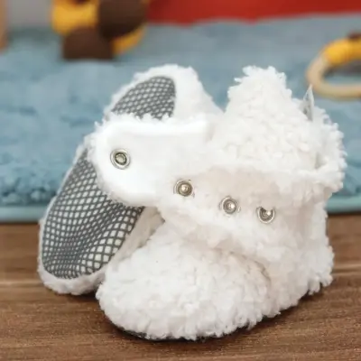 Ella Bonna Unisex Panduf Organik Pamuk Kaydırmaz Taban KIRIK BEYAZ - 2