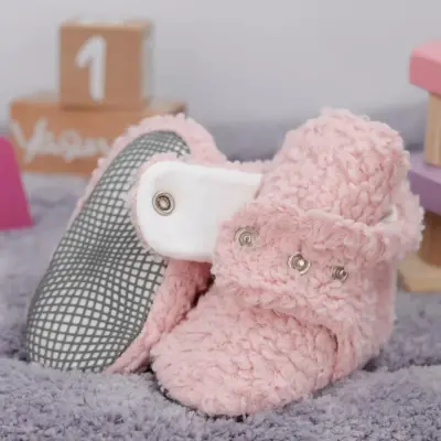 Ella Bonna Unisex Panduf Organik Pamuk Kaydırmaz Taban Pudra - 2