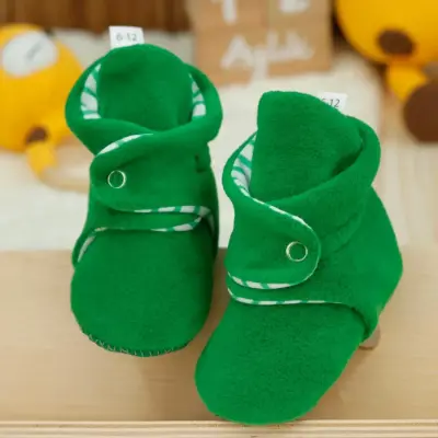 Ella Bonna Unisex Panduf Organik Pamuk Kaydırmaz Taban Yeşil - 7