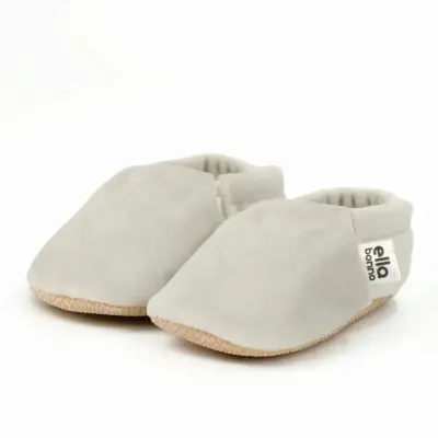 Ella Bonna Unisex Patik Kadife Kaydırmaz Taban Gümüş 