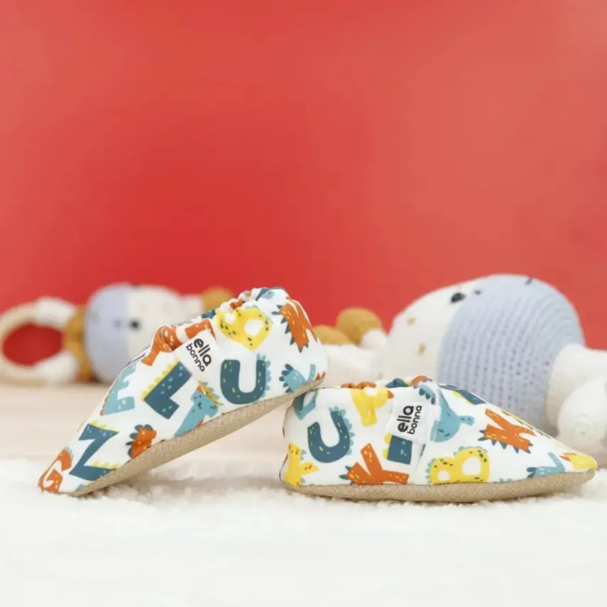 Ella Bonna Unisex Patik Kaydırmaz Taban Alfabe - 22