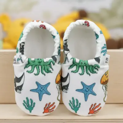 Ella Bonna Unisex Patik Kaydırmaz Taban Deniz Hayvanları - 4