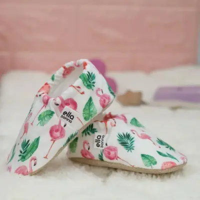 Ella Bonna Unisex Patik Kaydırmaz Taban Flamingo - 7