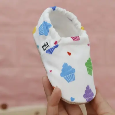 Ella Bonna Unisex Patik Kaydırmaz Taban Kalp Kek - 4