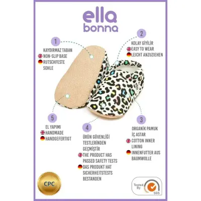 Ella Bonna Unisex Patik Kaydırmaz Taban Karışık Renk - 4