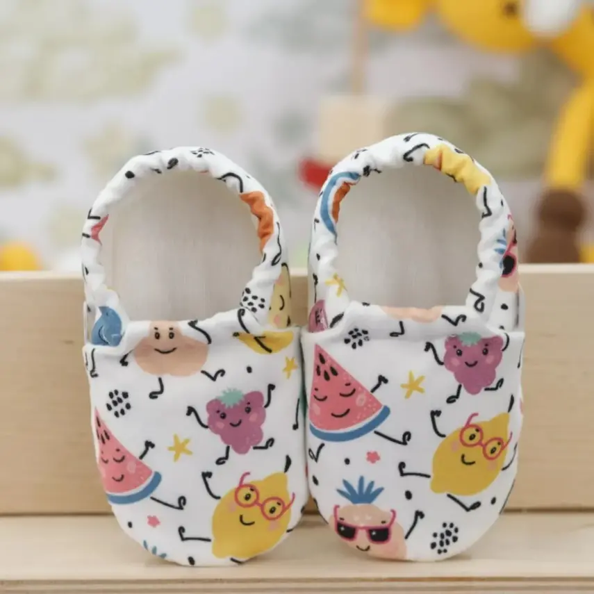 Ella Bonna Unisex Patik Kaydırmaz Taban Meyveler - 4