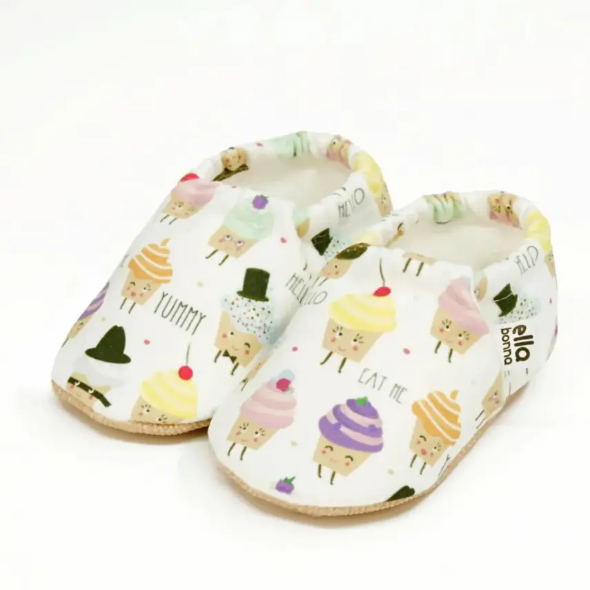 Ella Bonna Unisex Patik Kaydırmaz Taban Minik Kek - 1