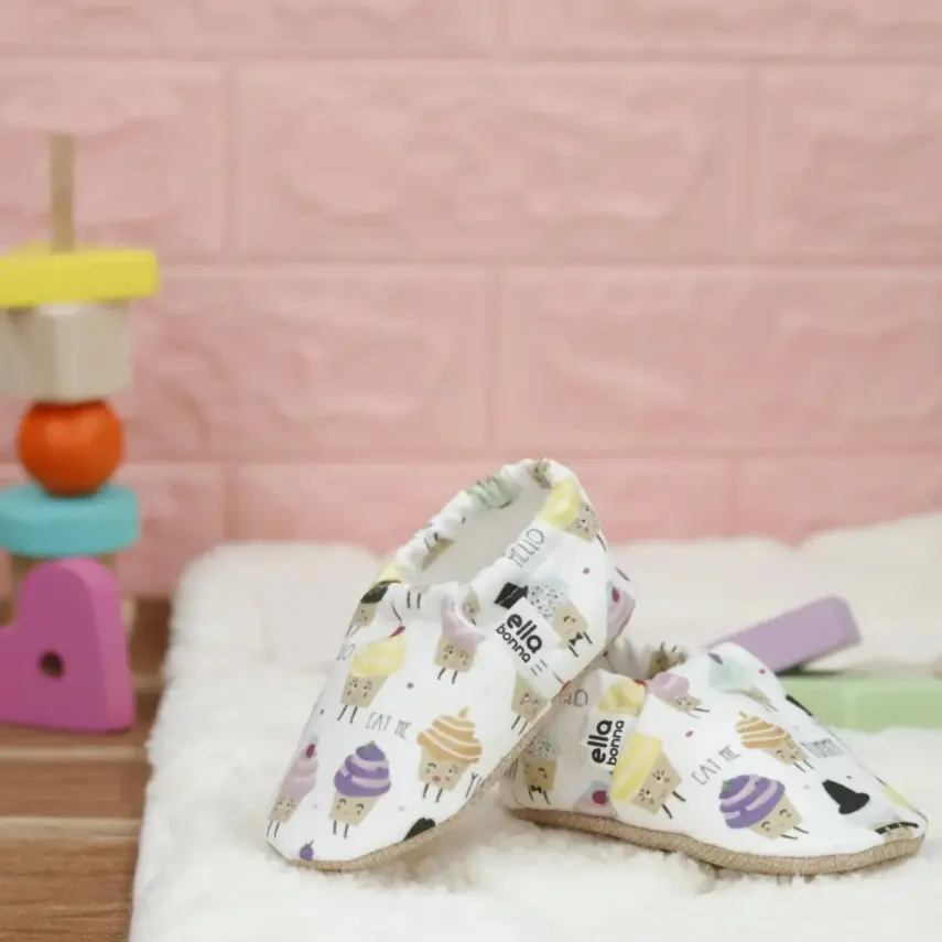 Ella Bonna Unisex Patik Kaydırmaz Taban Minik Kek - 6