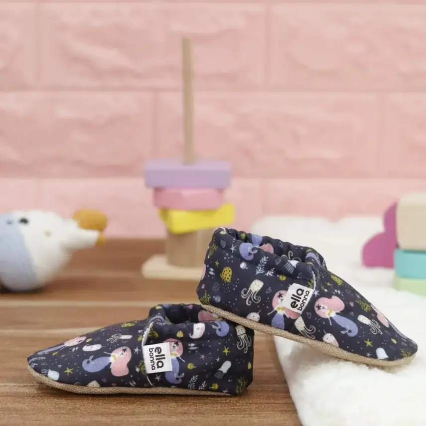 Ella Bonna Unisex Patik Kaydırmaz Taban Okyanus - 23