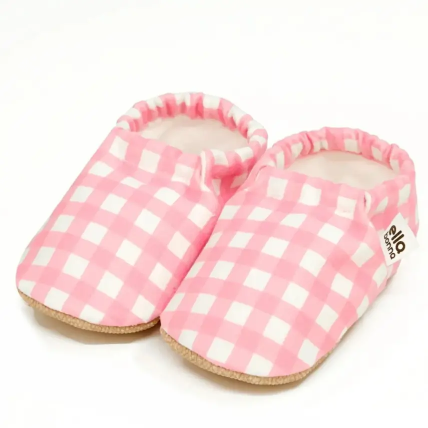 Ella Bonna Unisex Patik Kaydırmaz Taban Pembe Çizgili - 9