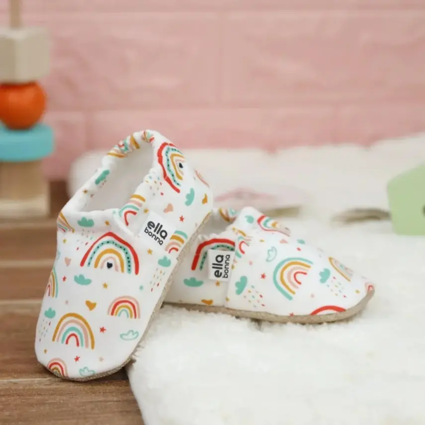 Ella Bonna Unisex Patik Kaydırmaz Taban Rainbow - 7