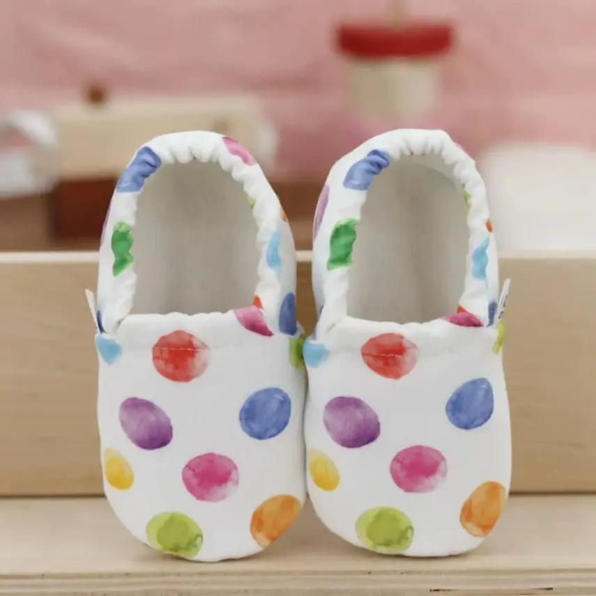 Ella Bonna Unisex Patik Kaydırmaz Taban Renkli Noktalar - 4