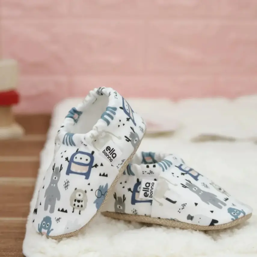Ella Bonna Unisex Patik Kaydırmaz Taban Sevimli Canavarlar - 10