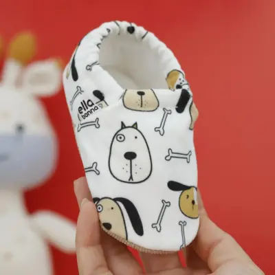 Ella Bonna Unisex Patik Kaydırmaz Taban Sevimli Köpek - 3