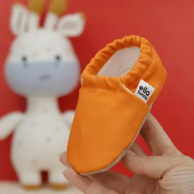 Ella Bonna Unisex Patik Kaydırmaz Taban Turuncu - 5